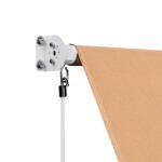 Instahut Window Fixed Pivot Arm Awning Outdoor Retractable Canopy 2.1X2.1M Beige - Image 3