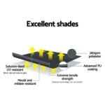 Instahut Window Fixed Pivot Arm Awning Outdoor Blinds Retractable Patio 2.4X2.1M - Image 6