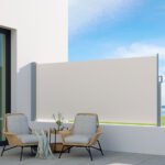 Instahut Side Awning Sun Shade Outdoor Blinds Retractable Screen 1.4X3M Cream - Image 6