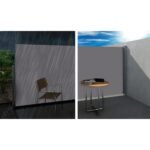 Instahut Side Awning Sun Shade Outdoor Blinds Retractable Screen 1.4X3M GR - Image 6