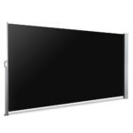 Instahut Side Awning Sun Shade Outdoor Retractable Privacy Screen 2X3M Black