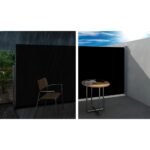 Instahut Side Awning Sun Shade Outdoor Retractable Privacy Screen 2X3M Black - Image 4