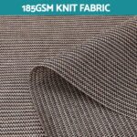 Instahut 3X2.5M Outdoor Blinds Awning Roll Down Retractable Knit Fabric Outdoor Blinds Window Shade Brown - Image 6