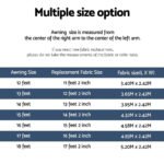 Weisshorn 15ft Caravan Awning RV Replacement Fabric 4.32M x 2.42M - Image 7