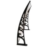 Instahut Window Awning Door Canopy 1m x 2m Brown - Image 3