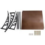 Instahut Window Awning Door Canopy 1m x 2m Brown - Image 6