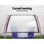Instahut Window Door Awning 1mx2.4m Transparent - Image 5