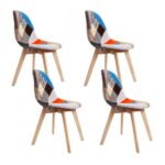 Artiss Dining Chairs Set of 4 Fabric Retro Replica DSW