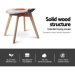 Artiss Dining Chairs Set of 4 Fabric Retro Replica DSW - Image 6