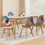 Artiss Dining Chairs Set of 4 Fabric Retro Replica DSW - Image 7