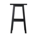 Artiss Bar Stools Kitchen Counter Stools Wooden Chairs Black x2 - Image 3