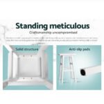 Artiss Bar Stools Kitchen Counter Stools Wooden Chairs White x2 - Image 5