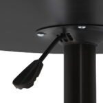 Artiss Bar Table Gas Lift Round Black - Image 3