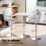 Artiss Bar Table and Stools Set Dining Desk Kitchen Chairs Cafe Pub - Image 5
