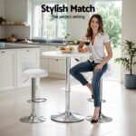 Artiss Bar Table and Stools Set Dining Desk Kitchen Chairs Cafe Pub - Image 4