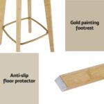 Artiss Bar Table and Stools Set Dining Desk Kitchen Chairs Cafe Pub - Image 8