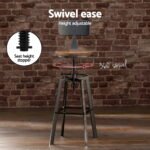 Artiss Bar Table and Stools Set Dining Desk Industrial Kitchen Chairs Cafe Pub - Image 5