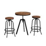 Artiss Bar Table Stools Set Dining Desk Industrial Kitchen Chairs Cafe Pub