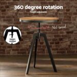 Artiss Bar Table Stools Set Dining Desk Industrial Kitchen Chairs Cafe Pub - Image 6