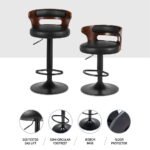 Artiss 4x Bar Stools Gas Lift Faux Leather - Image 5