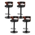 Artiss 4x Bar Stools Gas Lift Faux Leather - Image 7