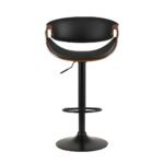 Artiss Bar Stools Gas Lift Leather w/Armrest - Image 3