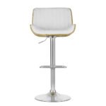 Artiss Bar Stools Swivel Leather Chairs Wooden - Image 3
