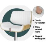 Artiss Bar Stools Swivel Leather Chairs Wooden - Image 6