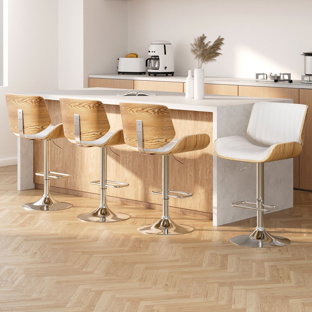 BA-TW-8092-WHX4-202502281004-00.jpg Artiss 4x Bar Stools Adjustable Leather Chairs - Image 1