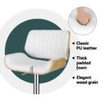 Artiss 4x Bar Stools Adjustable Leather Chairs - Image 5