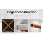 Artiss 4x Bar Stools Swivel Seat Wooden Grey - Image 6