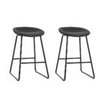 Artiss 2x Bar Stools Kitchen Dining Chairs Counter Stool PU Leather Metal - Image 7