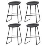 Artiss 4x Bar Stools Kitchen Dining Chairs Counter Stool PU Leather Metal - Image 7