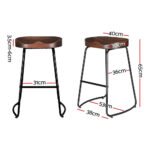Artiss 4x Bar Stools Tractor Seat 65cm - Image 2