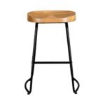 Artiss 4x Bar Stools Tractor Seat 65cm Wooden - Image 3