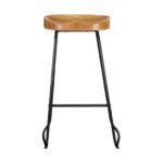 Artiss 2x Bar Stools Tractor Seat 75cm Wooden - Image 3