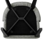 Artiss Dining Chairs Set of 2 Linen Fabric Grey - Image 6