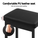 A Set of 4 Artiss Metal Bar Stools PU Seat Dining Counter Chairs - Image 4