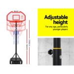 Everfit 2.1M Basketball Hoop Stand System Adjustable Portable Pro Kids White - Image 5