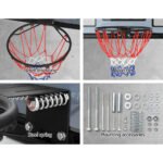 Everfit 45" Basketball Hoop Backboard Wall Mounted Ring Net Sports Pro System - Image 6