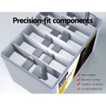 Giantz AGM Deep Cycle Battery 12V 120Ah x2 Box Portable Solar Caravan Camping - Image 6