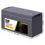Giantz AGM Deep Cycle Battery 12V 170Ah Box Portable Solar Caravan Camping - Image 2
