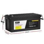 Giantz 12V 200Ah Lithium Battery LiFePO4 Deep Cycle Box Solar Caravan Camping - Image 2