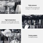 Devanti 10 Place Settings Freestanding Dishwasher Black - Image 6