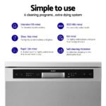 Devanti 60cm 14 Place Settings Freestanding Dishwasher Silver - Image 5