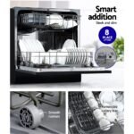 Devanti 8 Place Settings Benchtop Dishwasher Black - Image 5