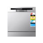 Devanti 8 Place Settings Benchtop Dishwasher Sliver - Image 3