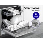 Devanti 8 Place Settings Benchtop Dishwasher Sliver - Image 5