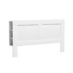 Artiss Bed Head Headboard King with Shelves - CABI White - Image 7