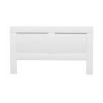 Artiss Bed Head Headboard King with Shelves - CABI White - Image 3